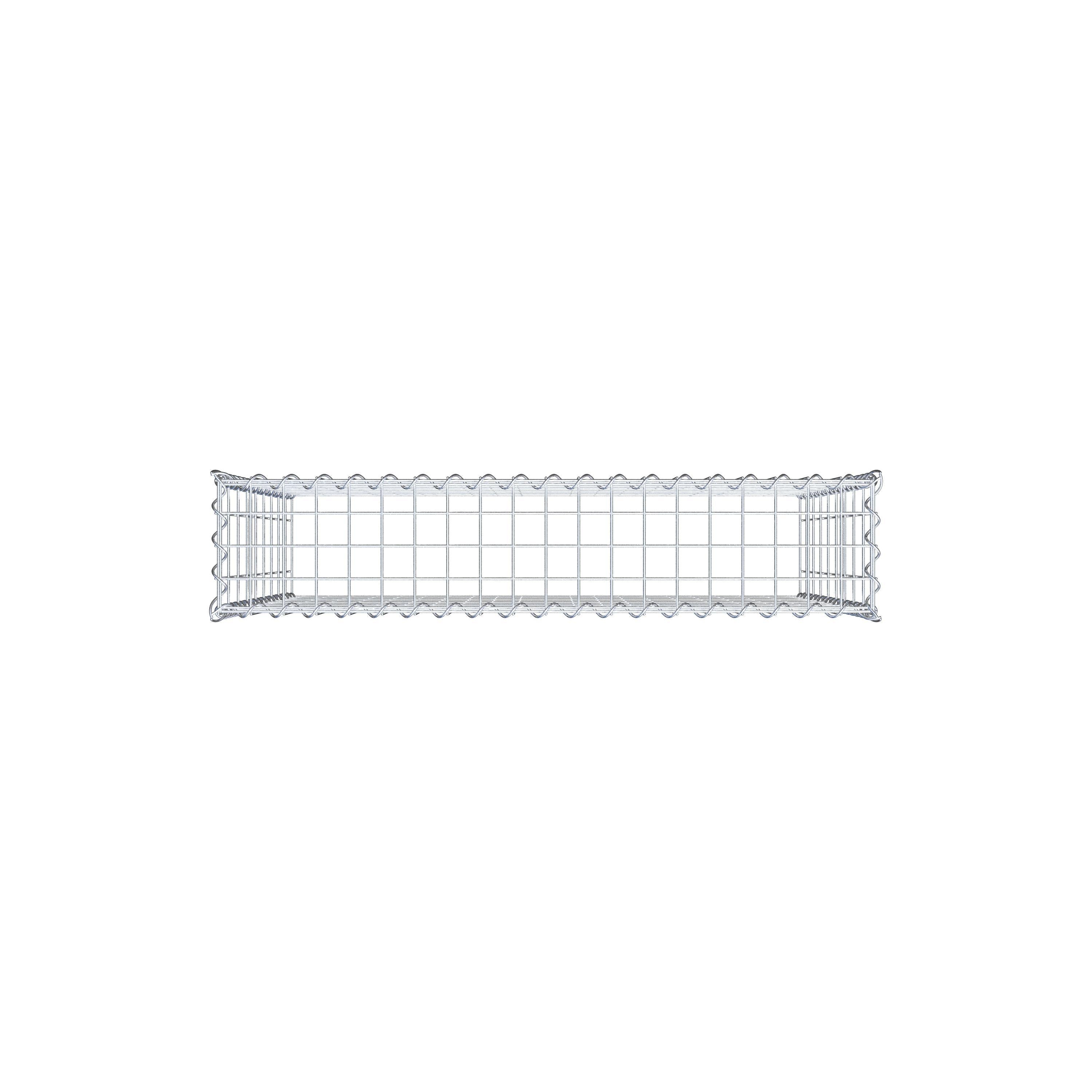 Gabião Tipo 3 100 cm x 90 cm x 20 cm (C x A x P), malhagem 5 cm x 10 cm, espiral