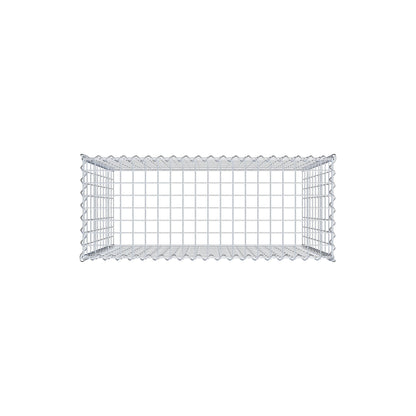 Gabion rapporté type 3 100 cm x 100 cm x 40 cm (L x H x P), mailles 5 cm x 10 cm, spirale