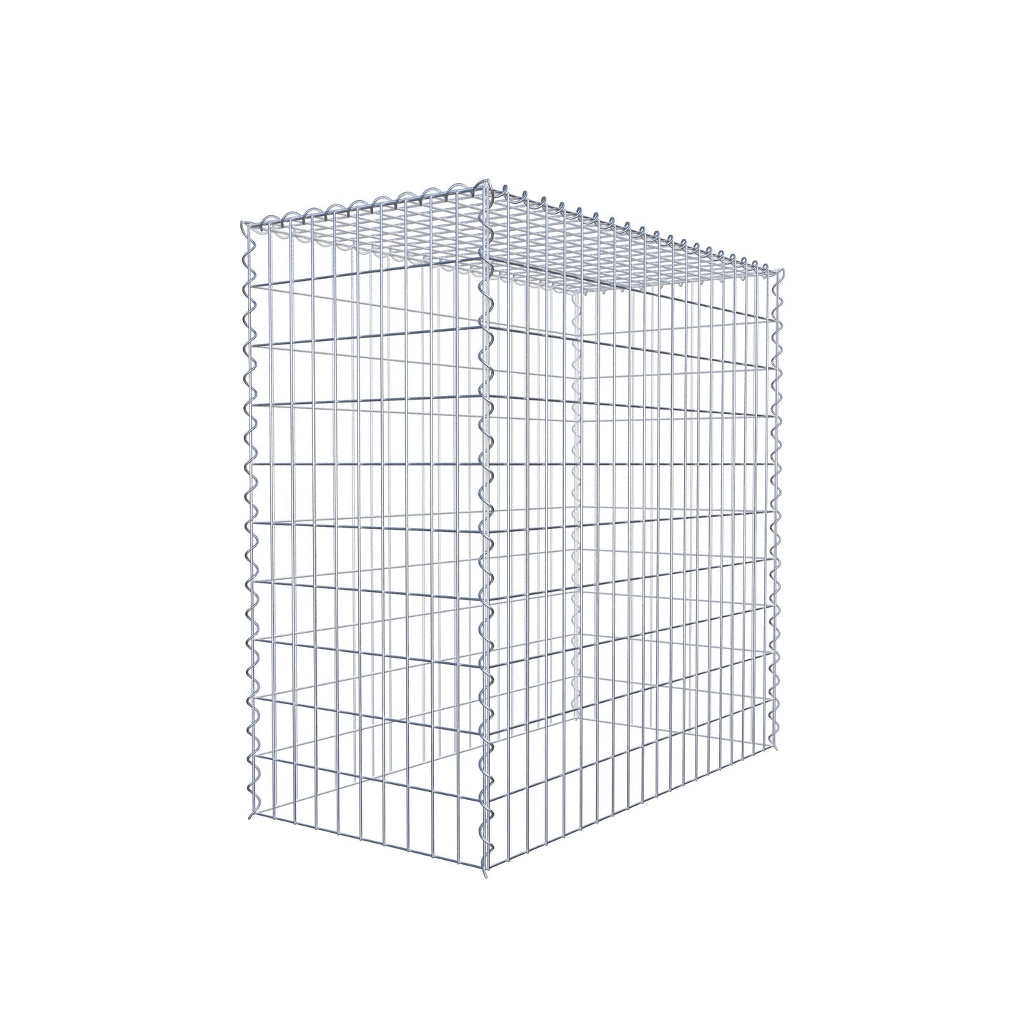 Gabbione aggiuntivo tipo 3 100 cm x 100 cm x 50 cm (L x H x P), dimensione maglia 5 cm x 10 cm, a spirale