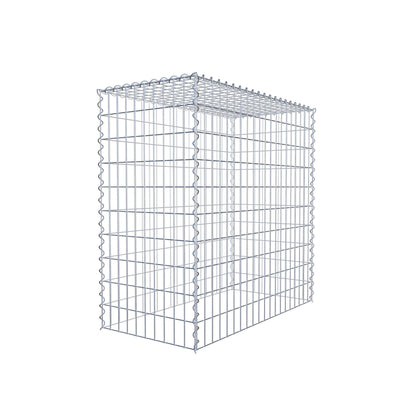 Gabbione aggiuntivo tipo 3 100 cm x 100 cm x 50 cm (L x H x P), dimensione maglia 5 cm x 10 cm, a spirale