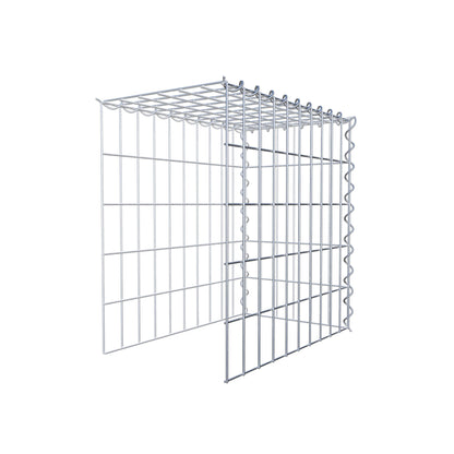 Gavión adulto tipo 4 50 cm x 50 cm x 30 cm (largo x alto x profundidad), tamaño de malla 5 cm x 10 cm, espiral