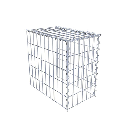 Gavión adulto tipo 4 50 cm x 50 cm x 30 cm (largo x alto x profundidad), tamaño de malla 5 cm x 10 cm, espiral