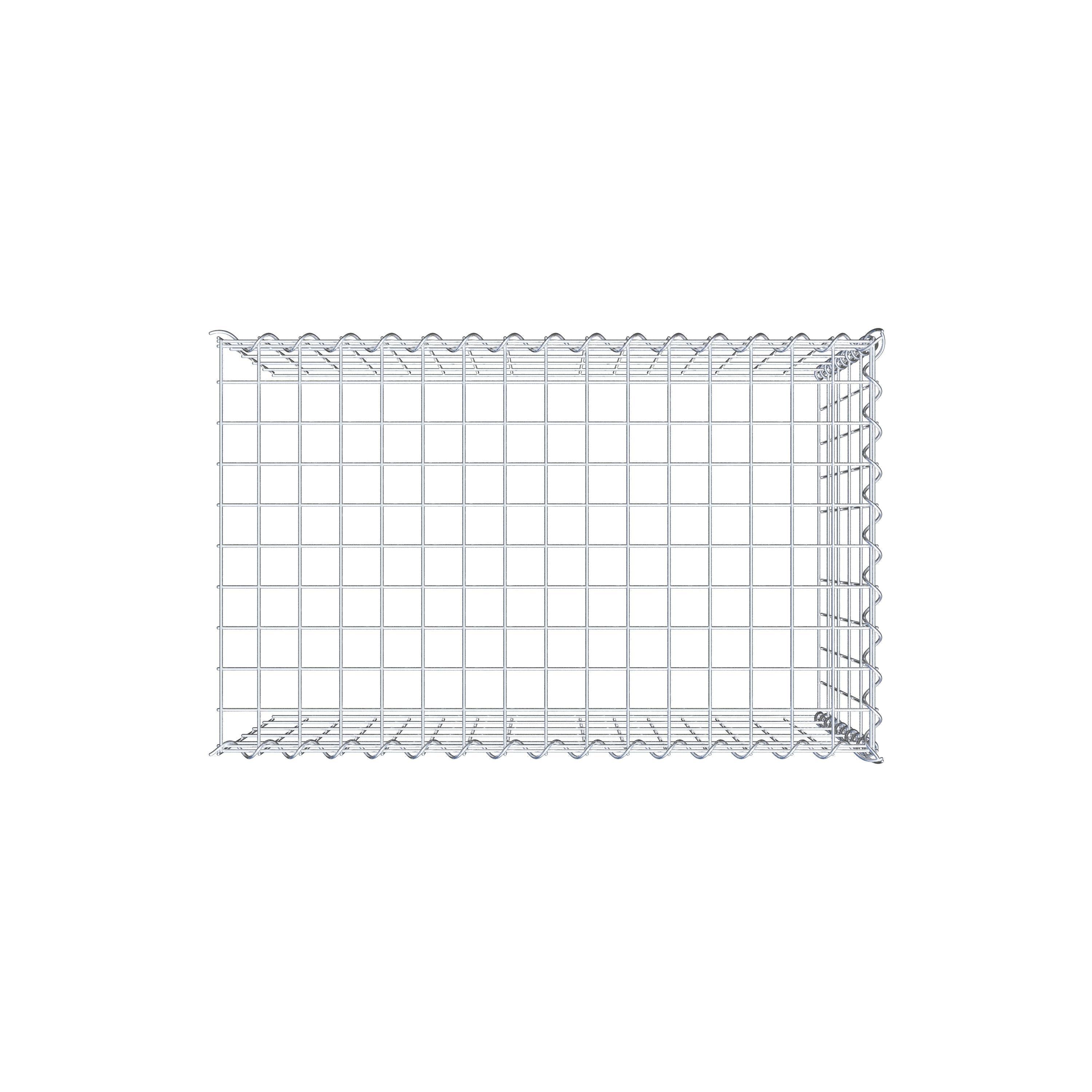 Grown-on gabion type 4 80 cm x 50 cm x 50 cm (L x H x D), mesh size 5 cm x 10 cm, spiral