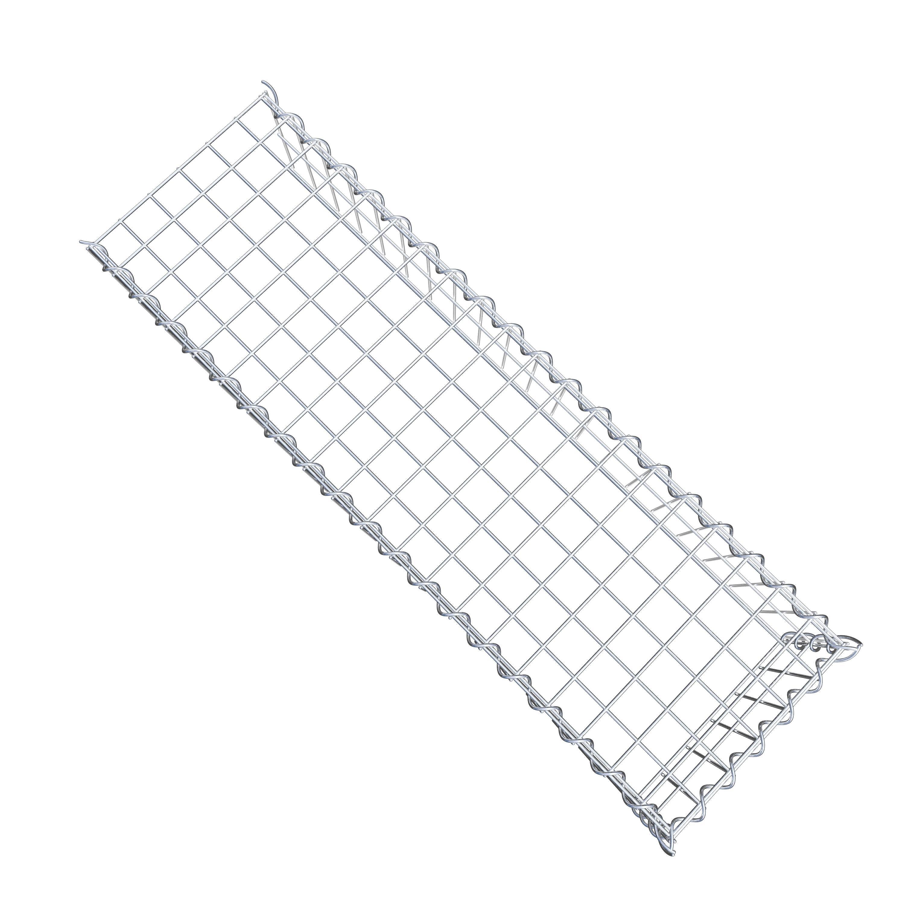 Grown-on gabion type 4 100 cm x 20 cm x 30 cm (L x H x D), mesh size 5 cm x 10 cm, spiral