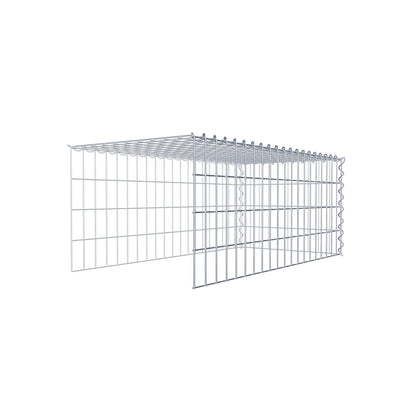 Gabion rapporté type 4 100 cm x 40 cm x 50 cm (L x H x P), mailles 5 cm x 10 cm, spirale