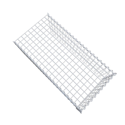 Gabion rapporté type 4 100 cm x 40 cm x 50 cm (L x H x P), mailles 5 cm x 10 cm, spirale