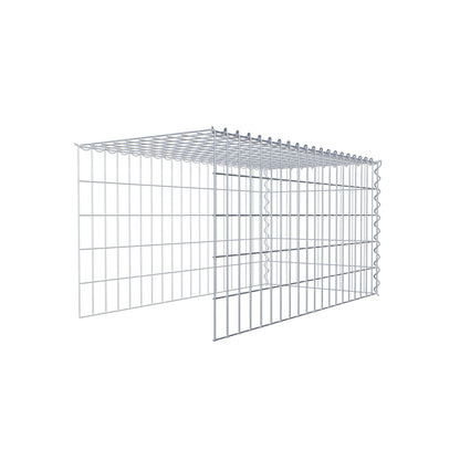 Gabion rapporté type 4 100 cm x 50 cm x 50 cm (L x H x P), mailles 5 cm x 10 cm, spirale