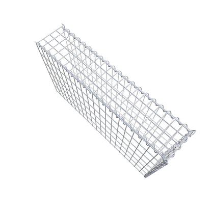 Gabion rapporté type 4 100 cm x 60 cm x 20 cm (L x H x P), mailles 5 cm x 10 cm, spirale