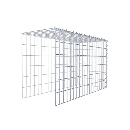 Gabion rapporté type 4 100 cm x 60 cm x 40 cm (L x H x P), mailles 5 cm x 10 cm, spirale