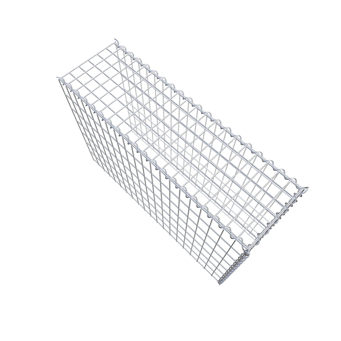 Gabion rapporté type 4 100 cm x 70 cm x 30 cm (L x H x P), mailles 5 cm x 10 cm, spirale