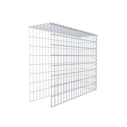 Gavión adulto tipo 4 100 cm x 80 cm x 30 cm (largo x alto x profundidad), tamaño de malla 5 cm x 10 cm, espiral