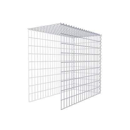 Gavión complementario tipo 4 100 cm x 90 cm x 50 cm (L x A x P), malla 5 cm x 10 cm, espiral