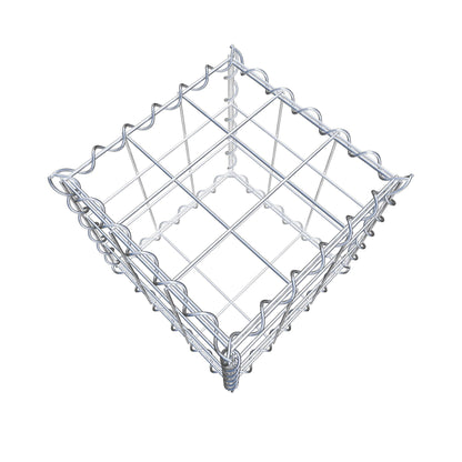 Gabion 30 cm x 30 cm x 30 cm (L x H x P), mailles 10 cm x 10 cm, spirale