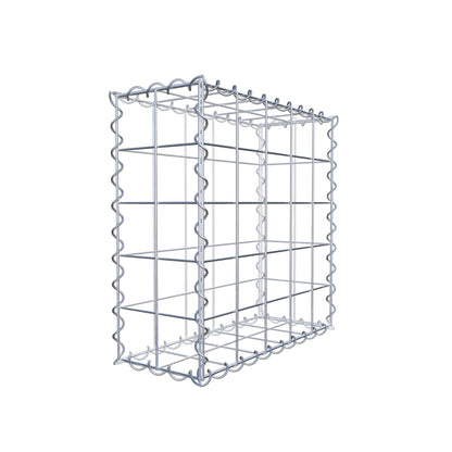 Gabion 50 cm x 50 cm x 20 cm (L x H x D), maskstorlek 10 cm x 10 cm, spiral