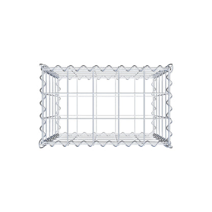Gabbione 50 cm x 50 cm x 30 cm (L x H x P), maglia 10 cm x 10 cm, spirale