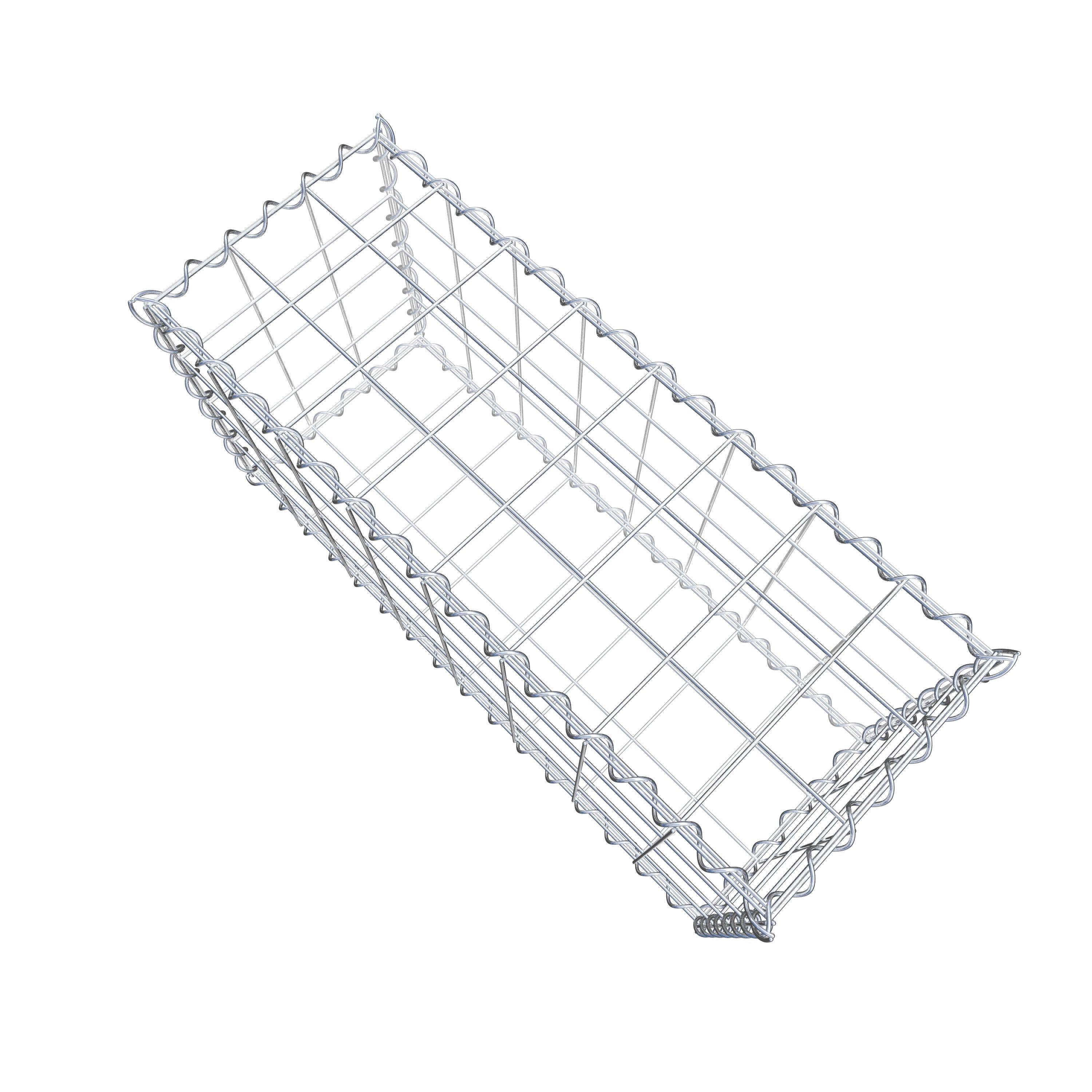 Gabion 80 cm x 40 cm x 30 cm (L x H x D), maskestørrelse 10 cm x 10 cm, spiral