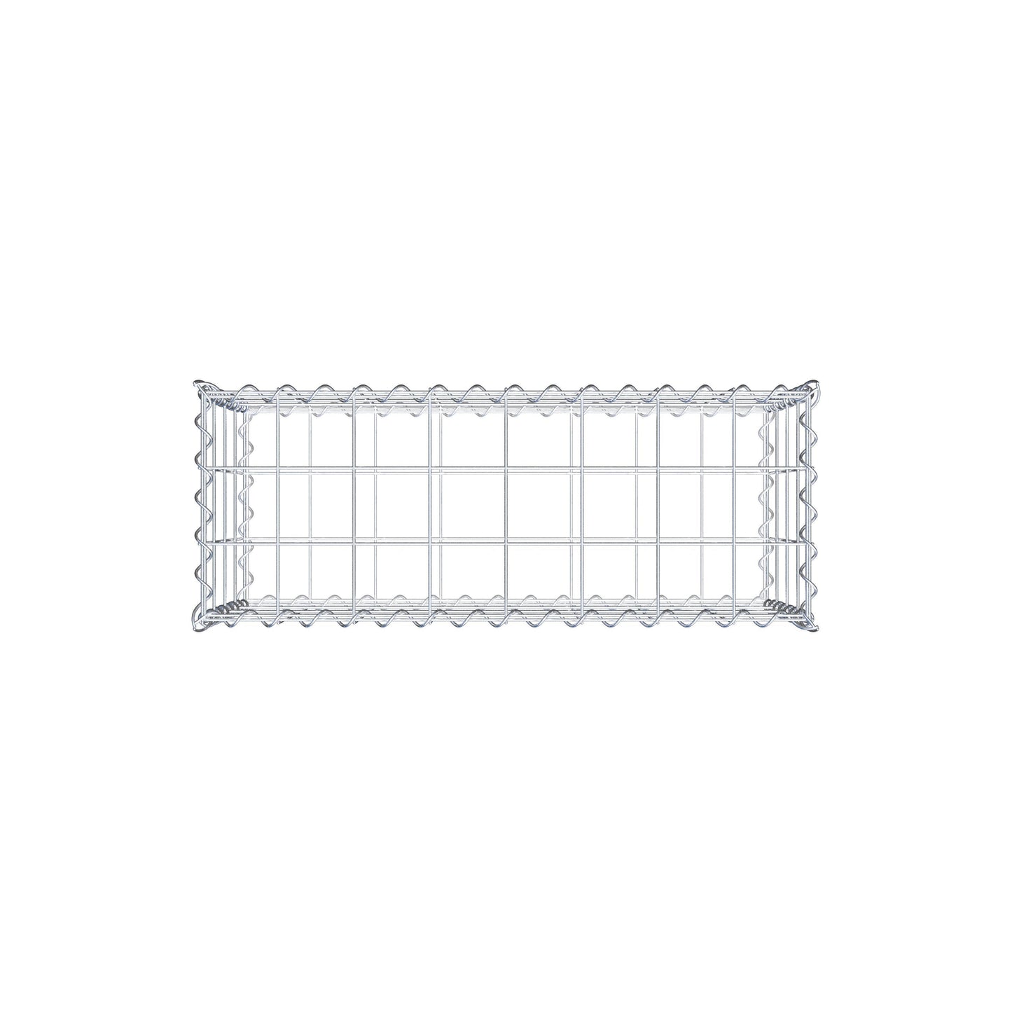 Gabione 80 cm x 40 cm x 30 cm (L x H x T), Maschenweite 10 cm x 10 cm, Spirale