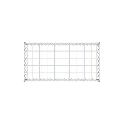 Gabion 100 cm x 20 cm x 50 cm (L x H x D), mesh size 10 cm x 10 cm, spiral