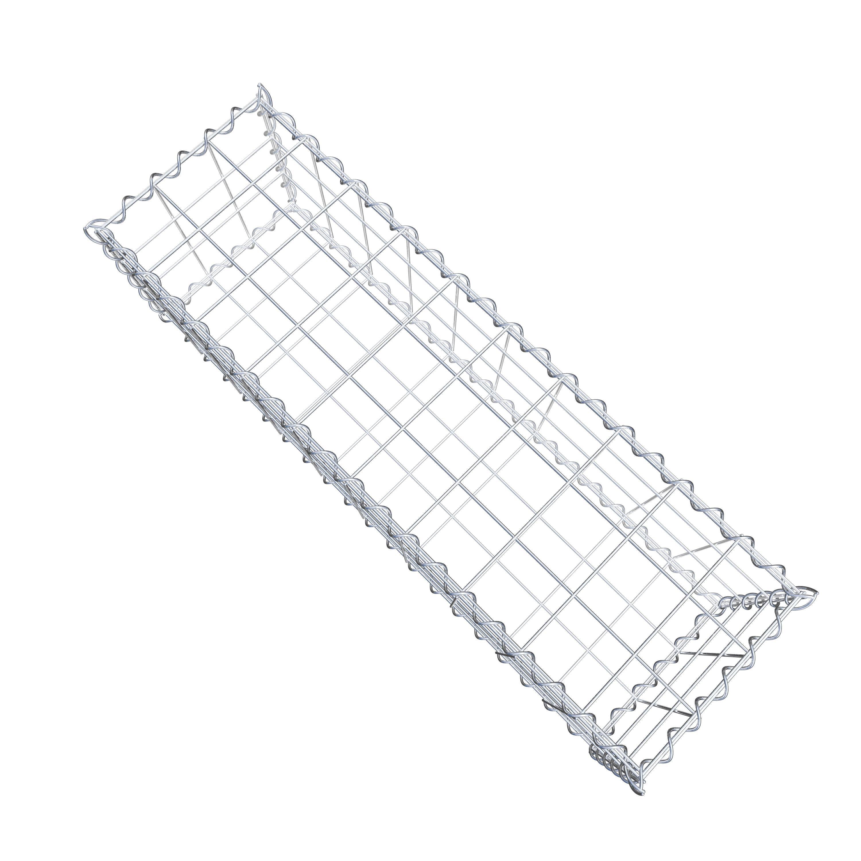 Gabion 100 cm x 30 cm x 30 cm (L x H x D), maskestørrelse 10 cm x 10 cm, spiral