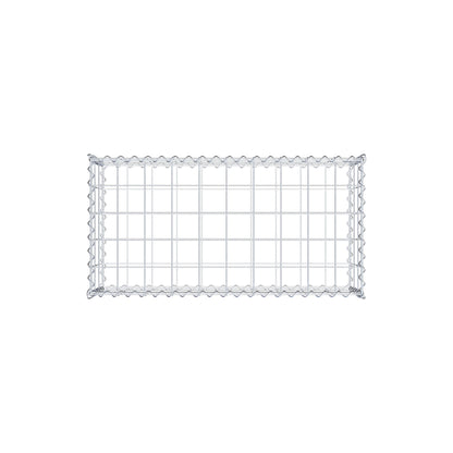 Gabion 100 cm x 30 cm x 50 cm (L x H x D), mesh size 10 cm x 10 cm, spiral