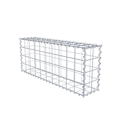 Gabion 100 cm x 40 cm x 20 cm (L x H x P), mailles 10 cm x 10 cm, spirale