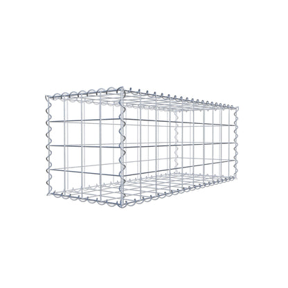 Gavión 100 cm x 40 cm x 40 cm (largo x alto x fondo), malla 10 cm x 10 cm, en espiral