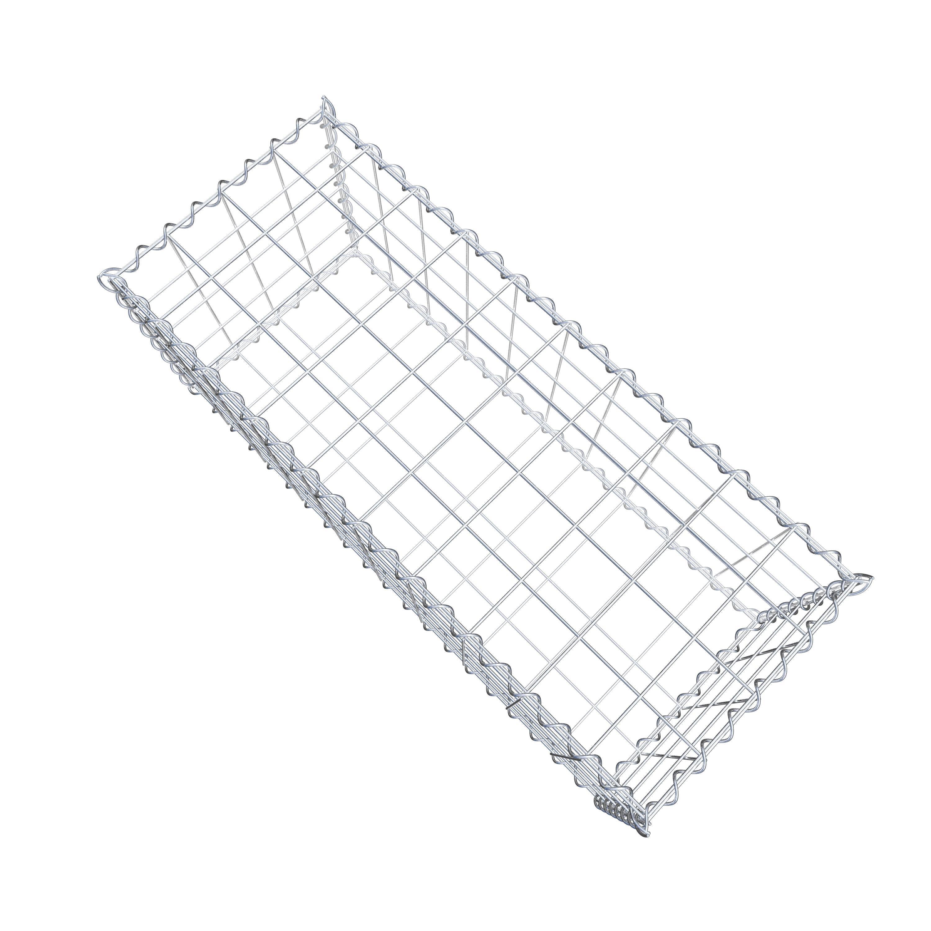 Gabion 100 cm x 40 cm x 40 cm (L x H x D), mesh size 10 cm x 10 cm, spiral