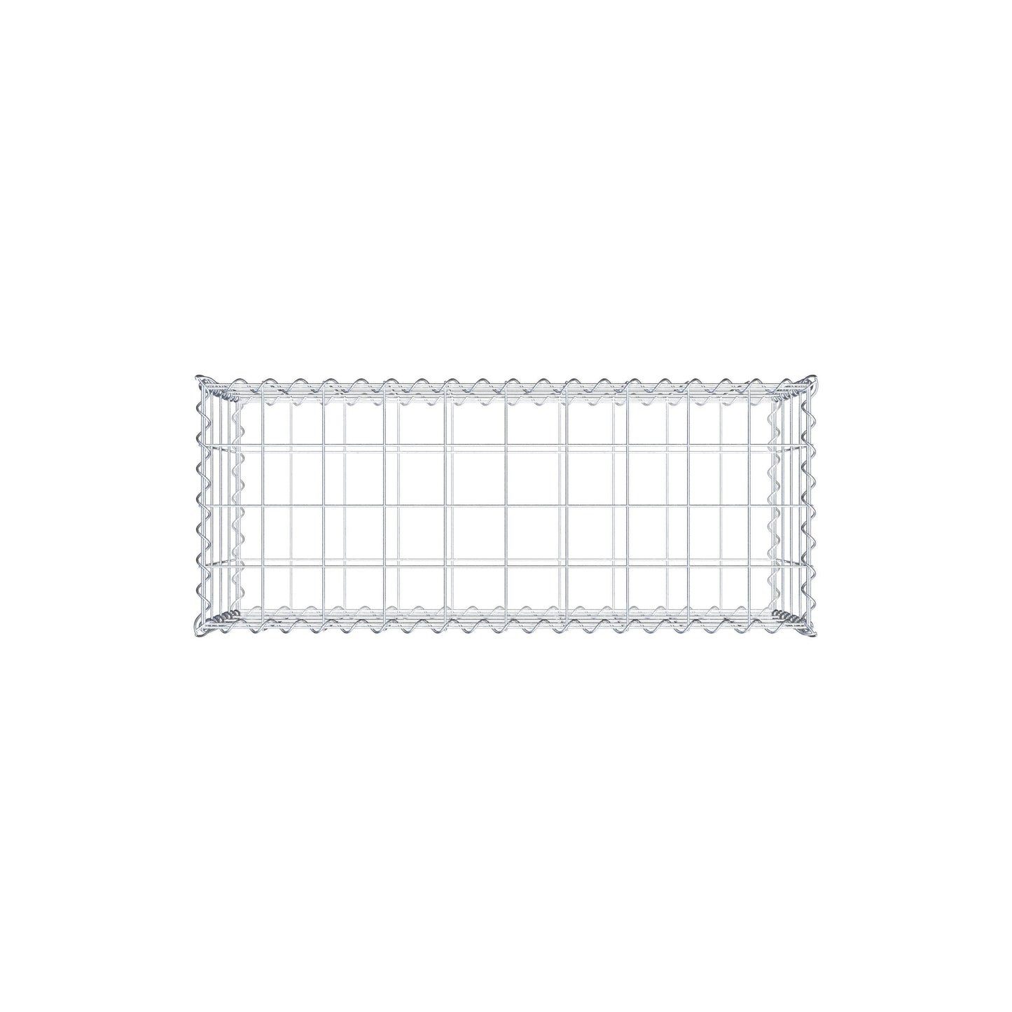 Gavión 100 cm x 40 cm x 40 cm (largo x alto x fondo), malla 10 cm x 10 cm, en espiral