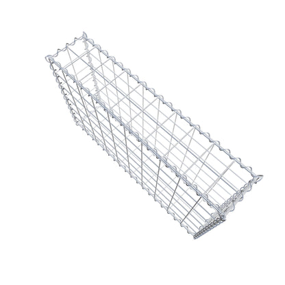 Gabion 100 cm x 60 cm x 20 cm (L x H x D), maskstorlek 10 cm x 10 cm, spiral