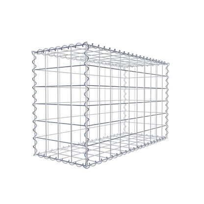 Gabion 100 cm x 60 cm x 40 cm (L x H x D), maskstorlek 10 cm x 10 cm, spiral
