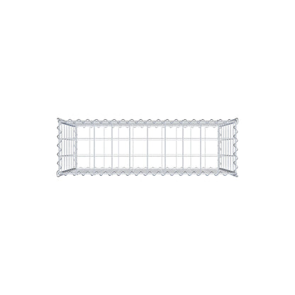 Gavión 100 cm x 70 cm x 30 cm (largo x alto x profundidad), tamaño de malla 10 cm x 10 cm, espiral