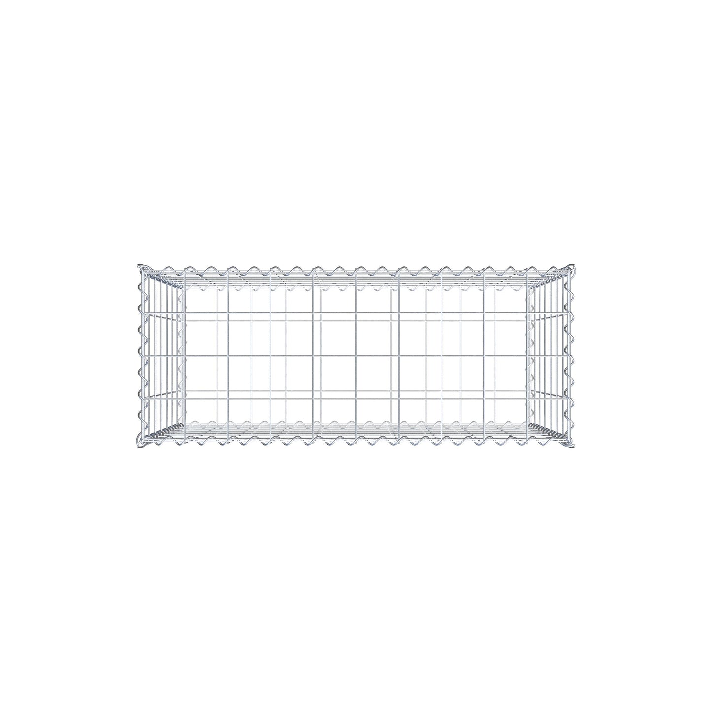 Gavión 100 cm x 70 cm x 40 cm (L x A x P), luz de malla 10 cm x 10 cm, en espiral