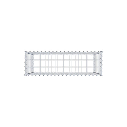 Gabbione 100 cm x 80 cm x 30 cm (L x H x P), maglia 10 cm x 10 cm, spirale
