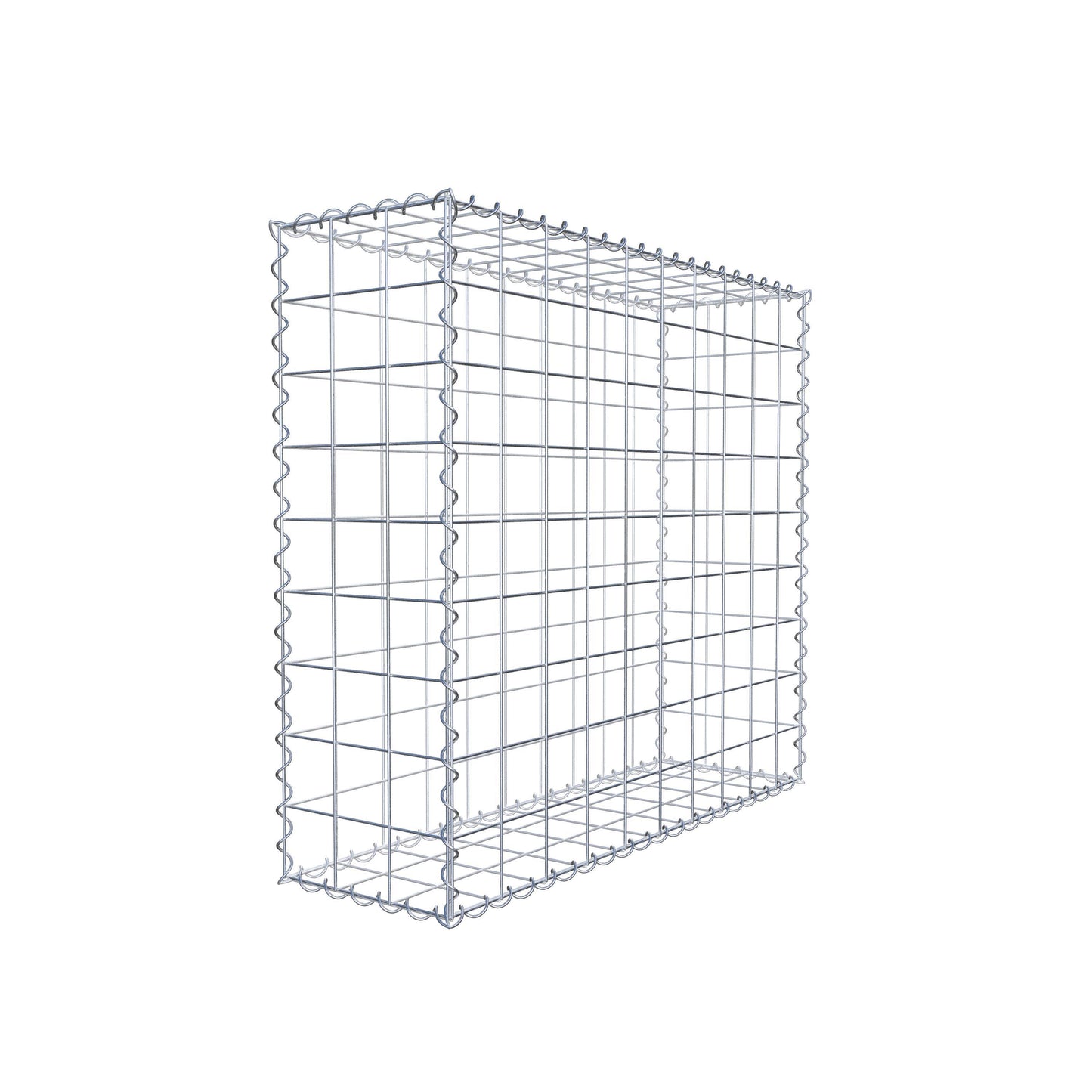 Gabion 100 cm x 90 cm x 30 cm (L x H x D), mesh size 10 cm x 10 cm, spiral