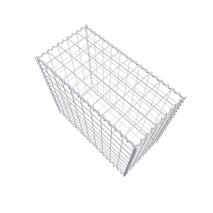 Gabion 100 cm x 90 cm x 50 cm (L x H x P), mailles 10 cm x 10 cm, spirale