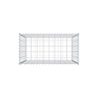Gabion 100 cm x 90 cm x 50 cm (L x H x P), mailles 10 cm x 10 cm, spirale