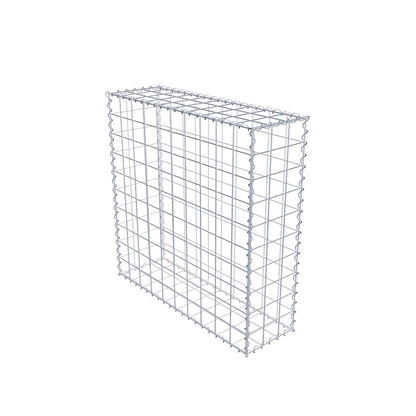 Gabion 100 cm x 100 cm x 30 cm (L x H x D), maskstorlek 10 cm x 10 cm, spiral