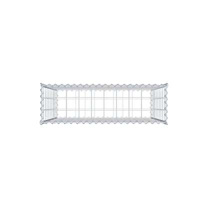 Gabion 100 cm x 100 cm x 30 cm (L x H x D), maskstorlek 10 cm x 10 cm, spiral