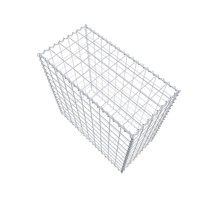 Gabion 100 cm x 100 cm x 50 cm (L x H x D), maskstorlek 10 cm x 10 cm, spiral
