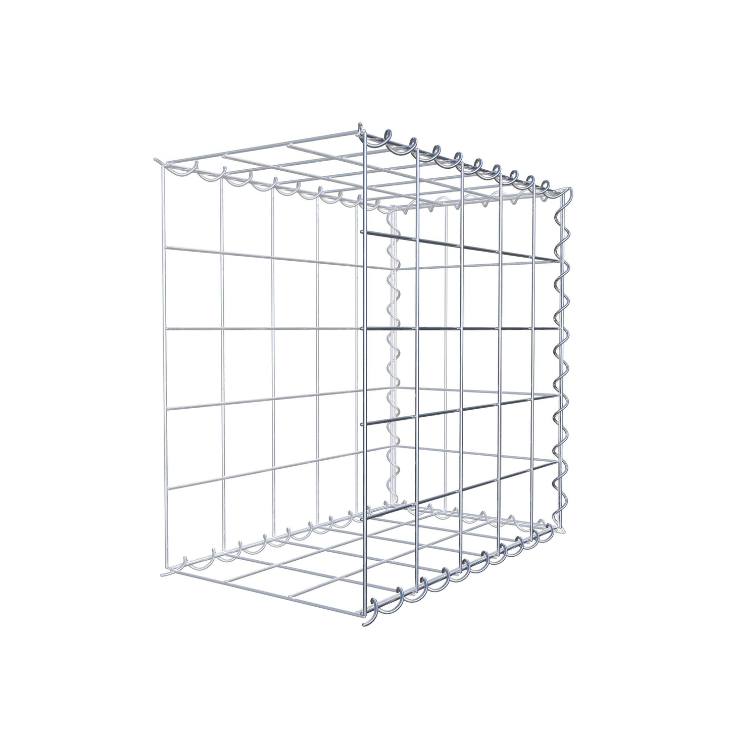 Gavión adicional tipo 2 50 cm x 50 cm x 30 cm (L x A x P), malla 10 cm x 10 cm, en espiral