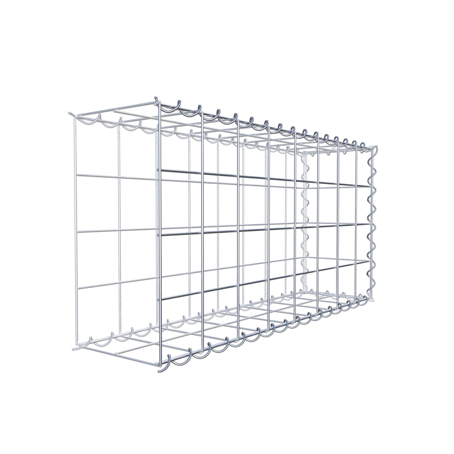 Extra gabion typ 2 80 cm x 40 cm x 20 cm (L x H x D), maskstorlek 10 cm x 10 cm, spiral