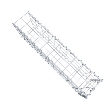 Gabion rapporté type 2 100 cm x 30 cm x 20 cm (L x H x P), mailles 10 cm x 10 cm, spirale