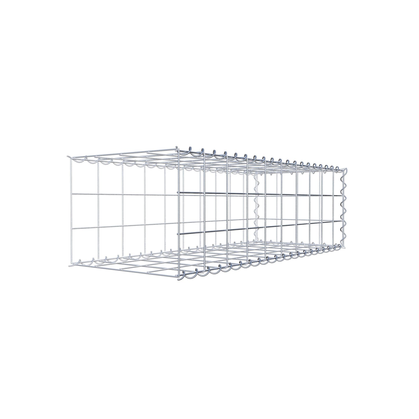 Extra gabion typ 2 100 cm x 30 cm x 40 cm (L x H x D), maskstorlek 10 cm x 10 cm, spiral