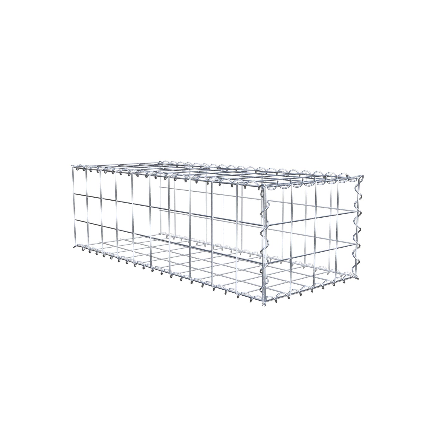 Extra gabion typ 2 100 cm x 30 cm x 40 cm (L x H x D), maskstorlek 10 cm x 10 cm, spiral