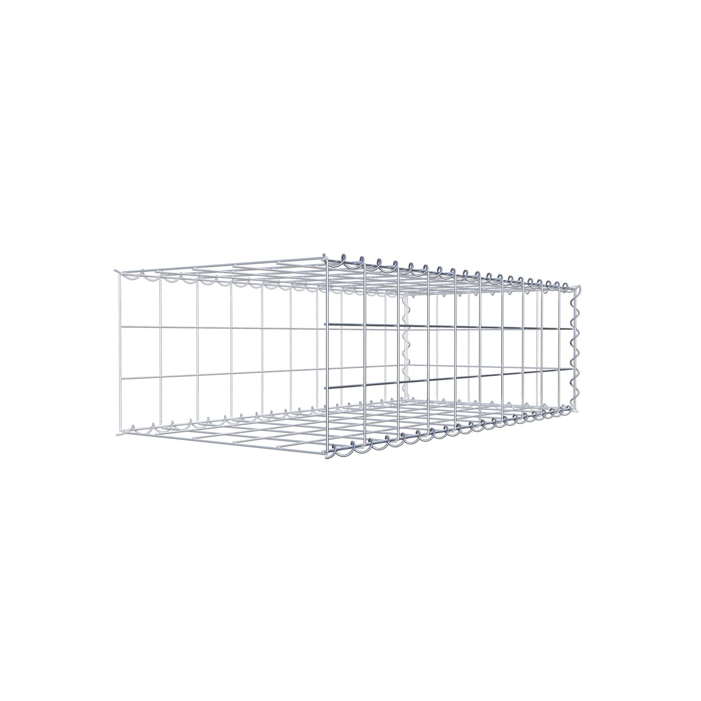 Gavión complementario tipo 2 100 cm x 30 cm x 50 cm (L x A x P), malla 10 cm x 10 cm, espiral