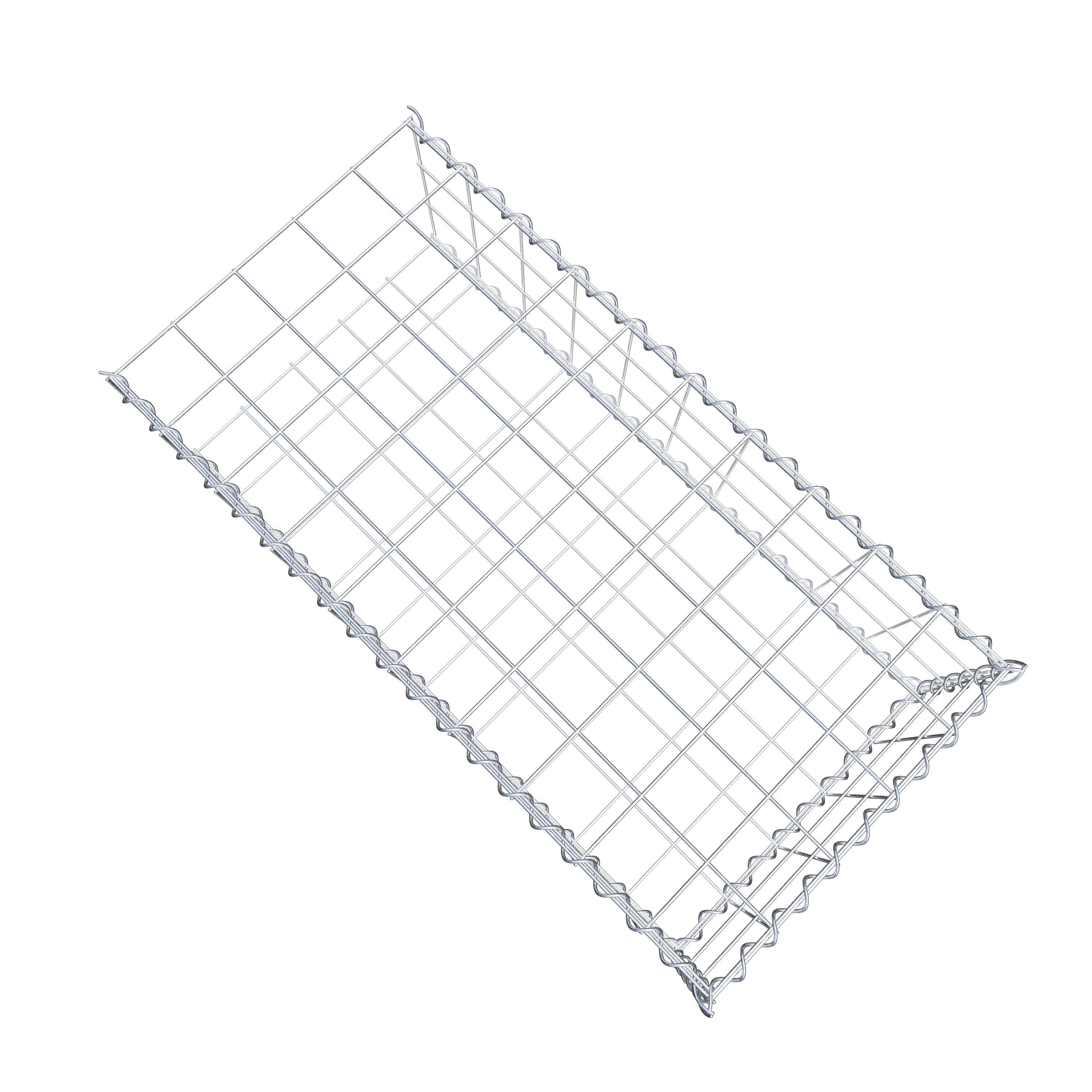 Gabião tipo 2 100 cm x 30 cm x 50 cm (C x A x P), malhagem 10 cm x 10 cm, espiral