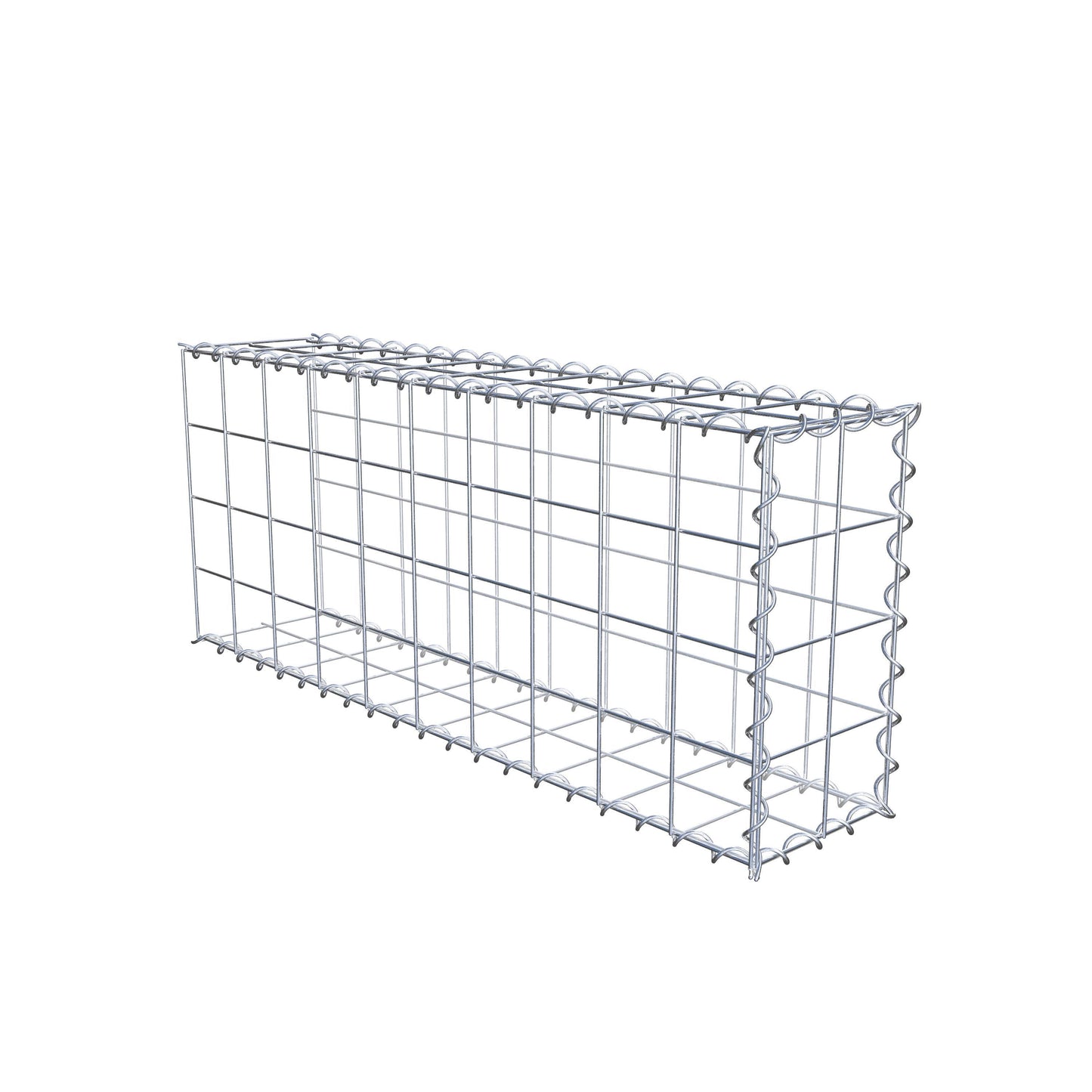 Grown-on gabion type 2 100 cm x 40 cm x 20 cm (L x H x D), mesh size 10 cm x 10 cm, spiral