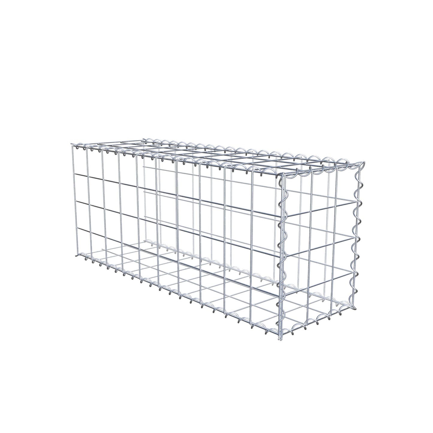 Grown-on gabion type 2 100 cm x 40 cm x 30 cm (L x H x D), mesh size 10 cm x 10 cm, spiral