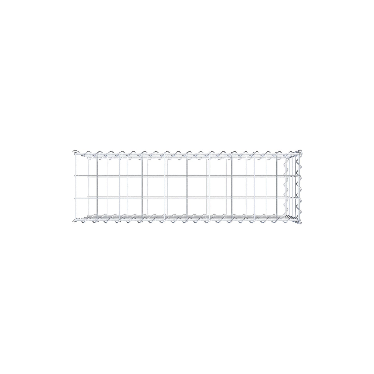 Grown-on gabion type 2 100 cm x 40 cm x 30 cm (L x H x D), mesh size 10 cm x 10 cm, spiral