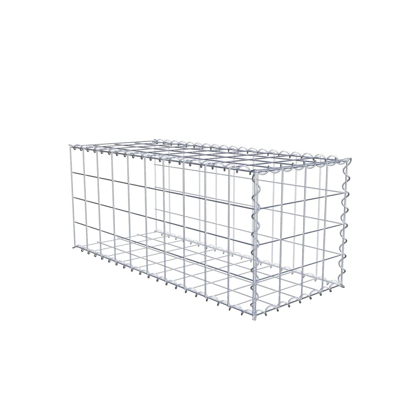 Grown-on gabion type 2 100 cm x 40 cm x 40 cm (L x H x D), mesh size 10 cm x 10 cm, spiral